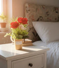 Artificial Red Rose Flower Pot - Baytolux