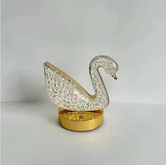 Crystal Swan LED Table Lamp - Baytolux
